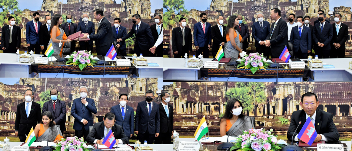  Signing Ceremony of Memorandum of Understanding between Embassy of India and Ministry of Industry, Science, Technology and Innovation on Enrichment in Science, Technology and Innovation, Kampot Province”
