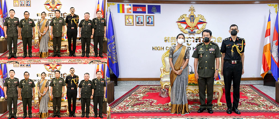  Ambassador Devyani Khobragade met with H.E Vong Pisen Commander of Royal Cambodian Armed Forces