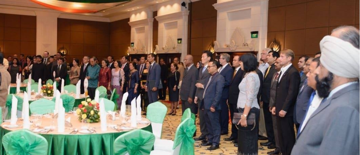 Ambassador Manika Jain hosted a reception on the occasion of 70th Republic Day of India