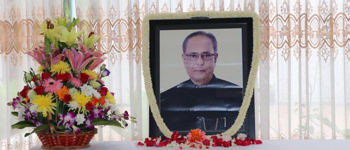  A condolence book was opened on the sad demise of Shri Pranab Mukherjee